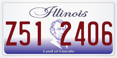 IL license plate Z512406