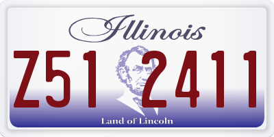 IL license plate Z512411