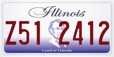 IL license plate Z512412