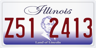IL license plate Z512413