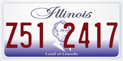 IL license plate Z512417