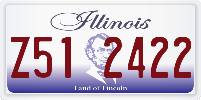 IL license plate Z512422