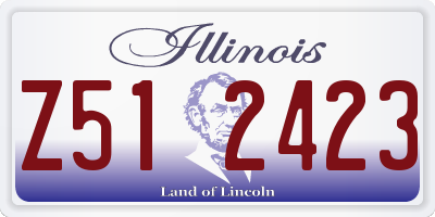 IL license plate Z512423