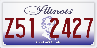 IL license plate Z512427