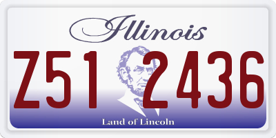 IL license plate Z512436