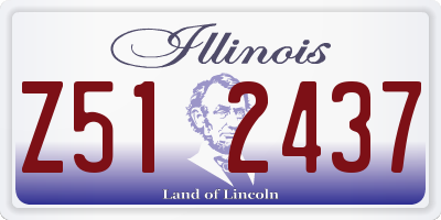 IL license plate Z512437