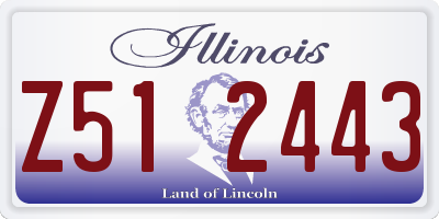 IL license plate Z512443