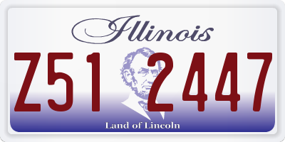 IL license plate Z512447