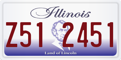 IL license plate Z512451