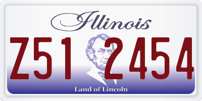 IL license plate Z512454