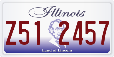IL license plate Z512457