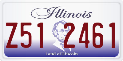IL license plate Z512461