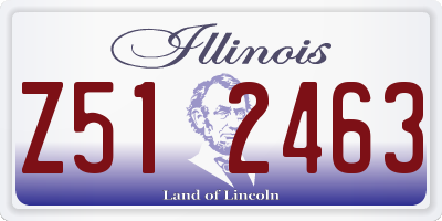 IL license plate Z512463