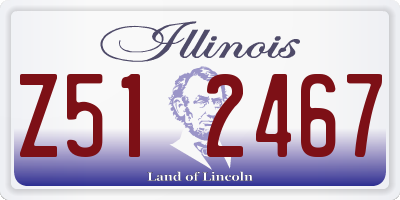 IL license plate Z512467