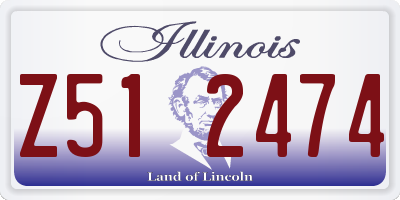 IL license plate Z512474