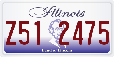 IL license plate Z512475