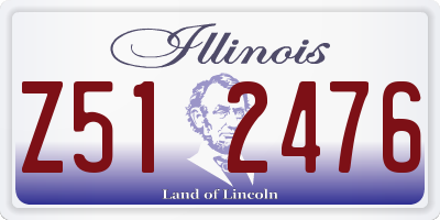 IL license plate Z512476