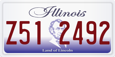 IL license plate Z512492