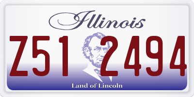 IL license plate Z512494