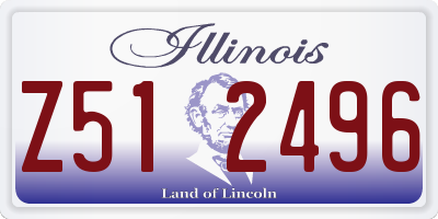 IL license plate Z512496