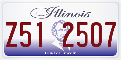 IL license plate Z512507