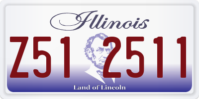 IL license plate Z512511
