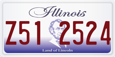 IL license plate Z512524