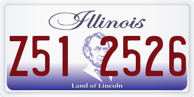 IL license plate Z512526