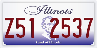 IL license plate Z512537