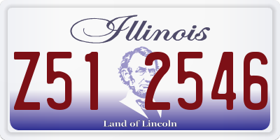 IL license plate Z512546