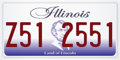IL license plate Z512551