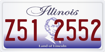 IL license plate Z512552