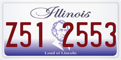 IL license plate Z512553