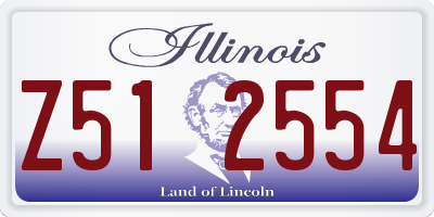IL license plate Z512554