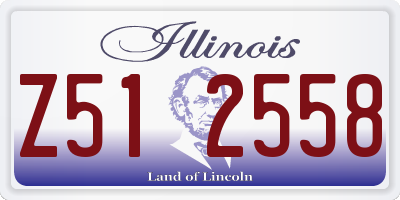 IL license plate Z512558