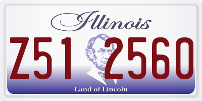 IL license plate Z512560