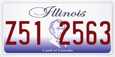 IL license plate Z512563