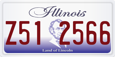 IL license plate Z512566
