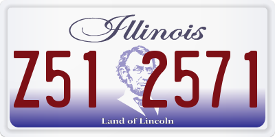 IL license plate Z512571