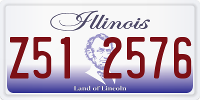 IL license plate Z512576