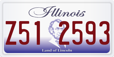 IL license plate Z512593