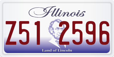 IL license plate Z512596
