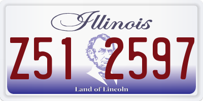 IL license plate Z512597