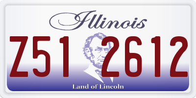 IL license plate Z512612