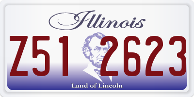 IL license plate Z512623