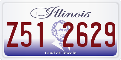 IL license plate Z512629