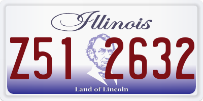IL license plate Z512632