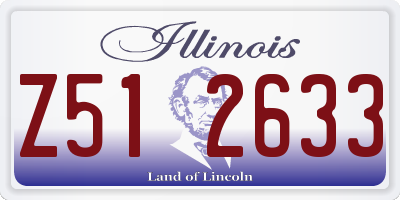 IL license plate Z512633