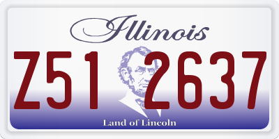 IL license plate Z512637