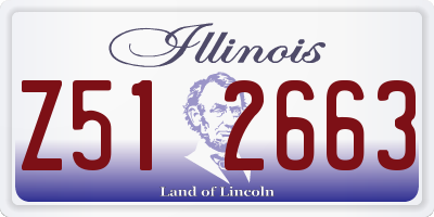 IL license plate Z512663